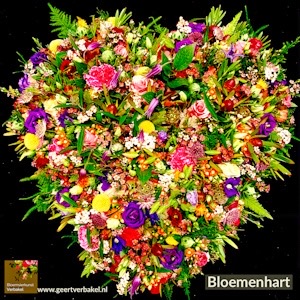 bloemenhart , eustoma , roos , craspedia , ,groensoorten