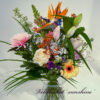 mooi boeket , met oa gerbera ,chrysant ,eustoma,alstroemeria ,lelie ,
