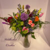 mooi boeket , met oa gerbera ,chrysant ,eustoma,alstroemeria ,lelie ,