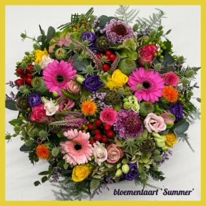 Bloementaart 'Summer' wat een schoonheid aan bloemen