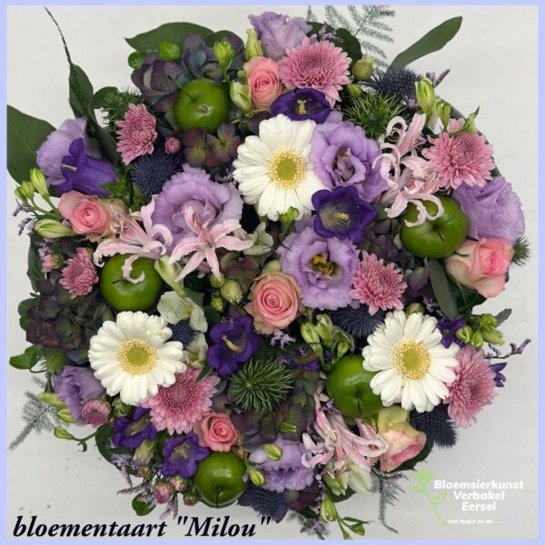 Bloementaart "Milou" een superkado 35 cm groot