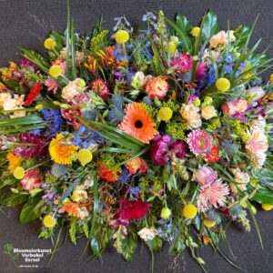 Rouwtoef met de mooiste gemengde kleuren